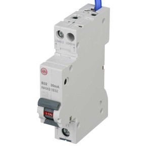 Wylex 32A Type B Single Pole RCBOs Circuit Breaker-32A
