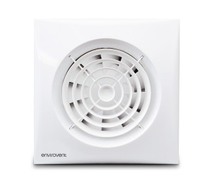 Envirovent SIL100TP12V 4" SELV Silent Axial Fan - Adjustable Run-on Timer and Pullcord