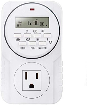 SMJ 7DAYDIG High Quality 7 Day Plug In Digital Hi-Load Timer With LCD display