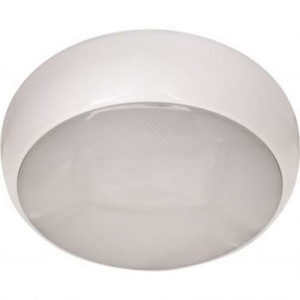 Hispec 15W Led Decorative Emergency Circular IP65 Fitting - White Trim