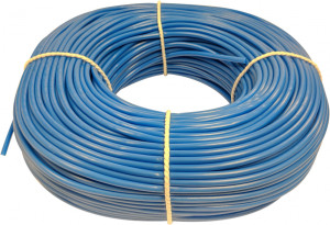 RONBAR PS4BL100 High Quality Four Millimeter PVC Earth Sleeving Blue 100m