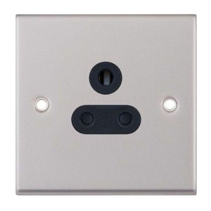 5A 3 Pin Unswitched Socket Satin Chrome Y33.282.BK