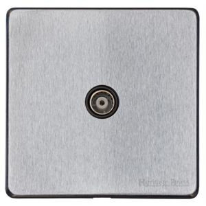 Tv Coaxial (Isolated) Satin Chrome Y33.223.BK