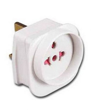 Adaptor Converts 2 Pin To Uk Style