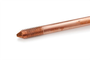 TERMINATION TECHNOLOGY ER43 High-Quality 3/8" X 4Ft Copper Bond Earth Rod