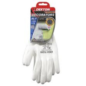 Dekton DT70814 8/M Size Decorators Pu Coated Gloves Ultimate protection