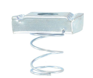 DELIGO CNSM10 Plated Steel Short Spring Channel Nut Thread M10 Zinc & Clear