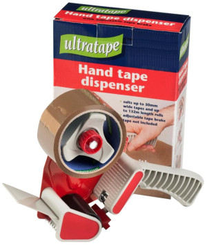 Ultratape TDISP50 Professional 50mm Hand Held Tape Dispenser Gun Adjustable Tape Brake