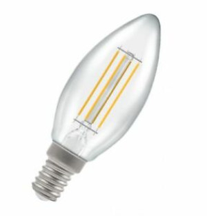Crompton CRCAN5SESWW 5W LED Filament Candle Lamp Clear Dimmable 2700K SES-E14