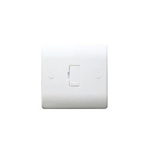 Thrion SLSPUR 13A Slimline White Moulded Double Pole Unswitched Fused Connection Units