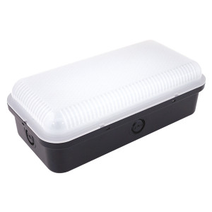 Selectric ATOMF3 Outdoor Rectangular LED Bulkhead with Motion Sensor 6000K Cool White 9W IP65