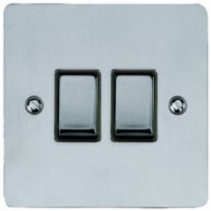2G 2W Rocker Scbk Satin Chrome T03.810.SCBK