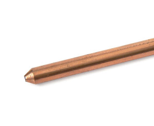 TERMINATION TECHNOLOGY ER45 High-Quality 5/8x4Ft Extendible Copper Bond Earth Rod
