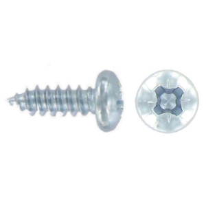 Deligo TG08100 Pozi Panhead Zinc Plated Steel Screws 8 X 1" with Boxed in 200s