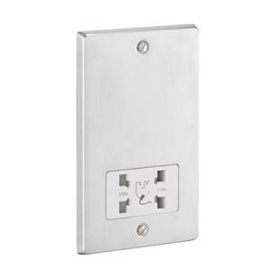 Shaver Socket Satin Chrome T03.985.BK