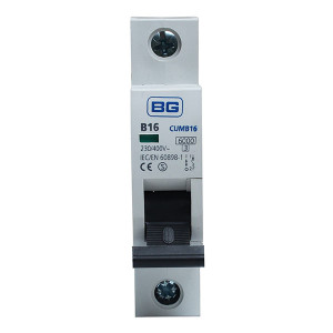 BG CUMB16 Single Pole Miniature MCB Circuit Breaker-16A