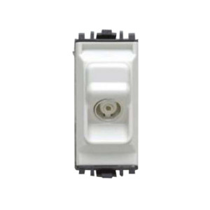 MK Electric Single TV Co-Axial Outlet White Finish Non-Isolated K4520WHI