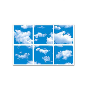 ENER-J E802 Sky Cloud Led Panel 3d Effect Ceiling Mount 6 Panels 60x60cm