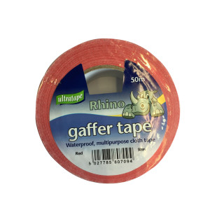 Ultratape Cloth Gaffer Tape (50mm x 50m)-Red