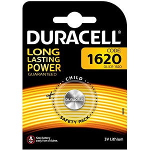 DURACELL CR1620DURB1 3V Lithium Button Cell Battery Pack of 1