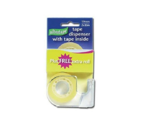 Ultratape CT1933X2 Super Clear Ultra Tape 2 X Roll 19mm X 33m Sellotape Packaging