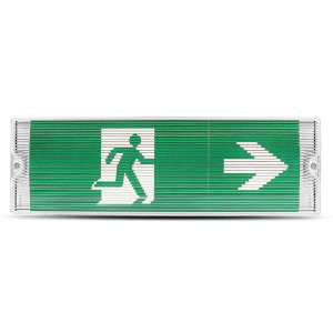 V-TAC VT8437 3W LED Emergency Exit Light Bulkhead - Fire Exit Light 6400K (VT-533)