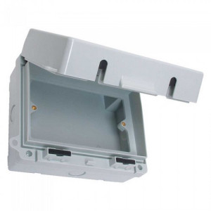 TWSBE Waterproof 2 Gang Polycarbonate Accessory Box/Enclosure IP65