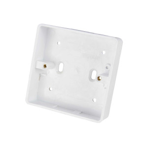 Thrion SLPAT1G35 Slimline Surface Mounting Pattress Boxes 1Gang 35mm Round Corner
