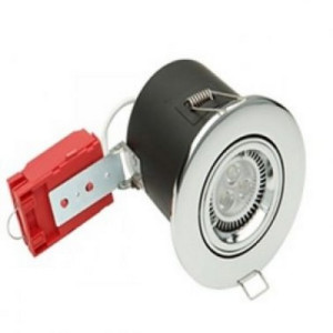 GU10 Fire Rated Down Light Fixed Chrome