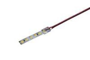 Quik Strip IP20 Strip to Wire Clip Connections with 8mm PCB - Clip Connector for COB and SMD LED strips with 15cm Wires