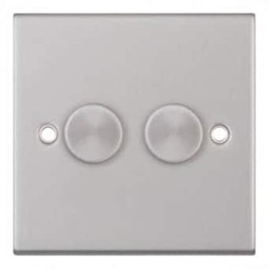 2G 2W Dimmer 400W Satin Chrome T03.972.400