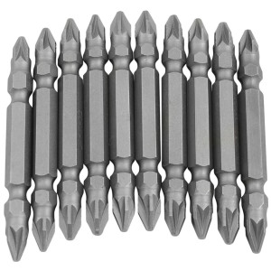 Dekton DT65425 10 Piece 65mm Pozi PZ2 Double Ended Power Bit Set