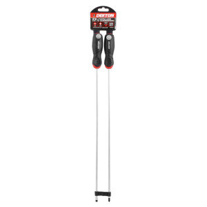 Dekton DT65214 2PC 17.5" Screwdriver Set 450mm Extra Long Pozi & Flat