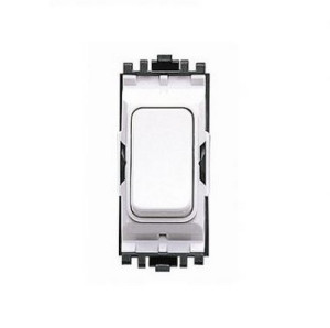 MK Electric Grid Switch White Finish 1 Way Single Pole 10 Amperes K4881WHI