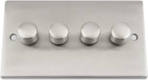 4G 250Watt Dimmer Satin Chorme R03.874.250