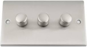3G 250Watt Dimmer Satin Chorme R03.873.250