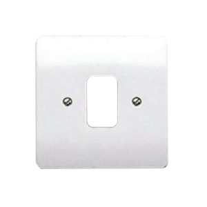 MK MKK3631WHI Electric 1 Gang Module Front plate White Grid Plus Range 86mm x 86mm