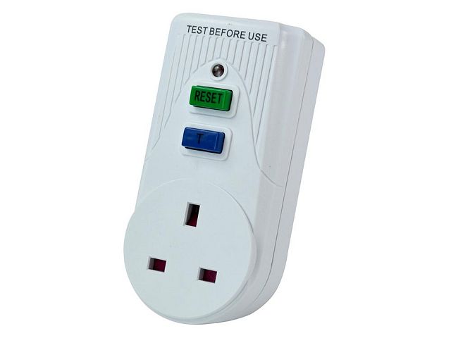 STATUSA ABMRCDPLUG Portable Plug-In Rcd 3 Pin Power Breaker Safety Outlet Adaptor