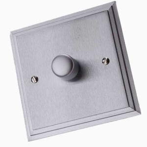 1G 600Watt Dimmer Satin Chorme R03.871.600