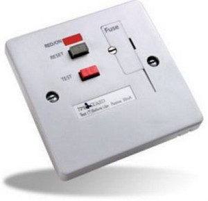 RCD White Fused Connection Unit Socket