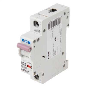 Eaton EMDH132 MCB Memshield 3 Single Module Single Pole Type D Miniature Circuit Breaker-32 A