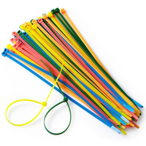 Dekton DT70452G 50 Piece 4.8mm x 250mm High Vis Cable Ties