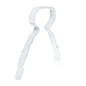 LINIAN 1LCW9112 9 to 11mm Double Fire Clip White (Pack of 100)