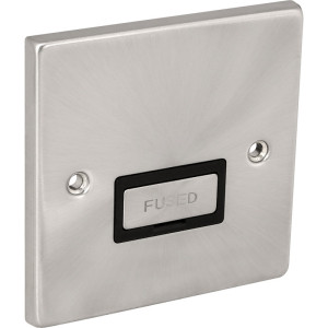 Unswitched Fuse Spur Satin Chrome Y33.234.BK