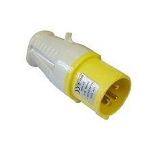 110V 32A Yellow 2 Pin + Earth Coupler