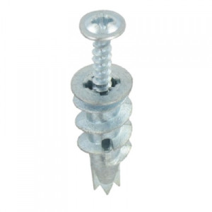 Fast-Pak XT3119 Metal Driva Fixings & Screws Raw Plugs Cavity Wal Silver 10PC