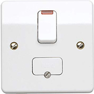 MK Electric Connection Unit White With Flex Outlet, Neon And Frontplate K377WHI