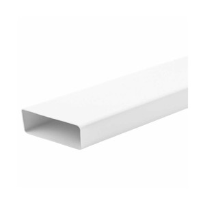 VERPLAS FD2100 Rectangular Flat Ducting 110mmx 54mm Length Flat Channel Pipe 2m