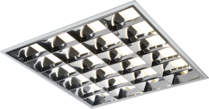 IP20 4x18W T8 CAT2 Surface Mounted Fluorescent Fitting 610x600x75mm