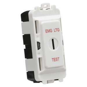 20AX 2 way SP key module (marked "EMG LTG TEST") - white